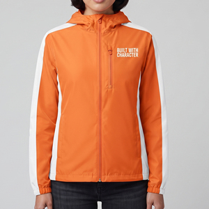 Veste coupe-vent imperméable à capuche pour femme – Vente en gros de vestes de randonnée imperméables pour femme - Product Image 1