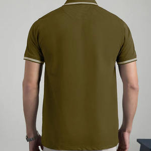 Camisas para Hombre Transpirables de Alta Calidad 100% Algodón, Polo para Hombre con Logotipo Personalizado, Cuello Alto, Servicio OEM, Polo Personalizado para Hombre - Product Image 5