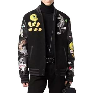 Econex Sports 2025 Custom Men's Luxury PU Leather Varsity Jacket Color y tamaño personalizados para el invierno - Product Image 1