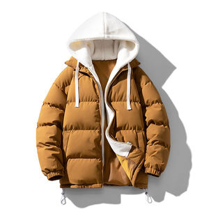 Anti Wrinkle Washable <b>Men</b> Insulated <b>Jacket</b> Thick Winter Coat With <b>Sherpa</b> Lining Windproof Utility Puffer <b>Jackets</b> Bulk Supply OEM - Product Image 1
