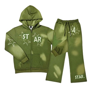 Conjunto Deportivo para Hombre, Impresión DTG/DTF, Corte Regular, Ropa Deportiva de Dos Piezas, Informal para Correr, Gimnasio, Algodón, Moda de Invierno - Product Image 1