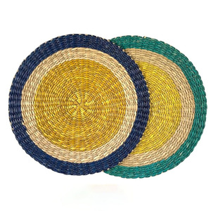 Natural Seagrass Charger Plates Customize Sizes Variety of Colors Handmade Rattan <b>Placemat</b> for Table Decor Made in Vietnam HNH - Product Image 2