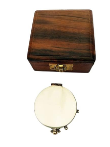 Boussole vintage avec boîte en bois, boussole de navigation nautique, boussole de poche pour les voyages, les aventures en plein air et la décoration de la maison - Product Image 3
