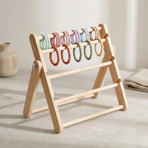 4 Tier <b>Wooden</b> Bangles Bracelets Watch Organizer Stand For Vanity <b>Table</b> Decoration And Organization Wholesale From India - Product Image 1