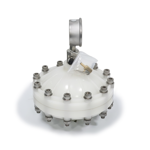 Amortisseur de pulsations de type diaphragme LGMZ-P1L PVDF/PP/PVC/SUS304/SUS316 avec réservoir sous pression pour pompe doseuse, garantie 1 an - Product Image 3