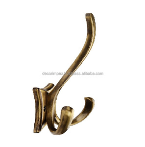 <b>Small</b> New Style Shaped <b>Wall</b> Hook Solid Brass with Antique Finish for Clothing - Product Image 5