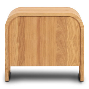 Mesita de Noche Moderna de Madera Estilo Escandinavo con 2 Cajones, Mueble de Dormitorio de Lujo, Hecho a Mano, Resistente - Product Image 6