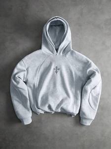 Nouveaux sweats à capuche décontractés pour hommes, tendance, en polaire unie, 100% coton, séchage rapide, respirants, coupe régulière, haute qualité, personnalisables - Product Image 1