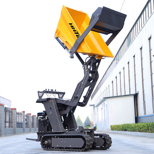 Mini Crawler Dumper Truck Self-Loading 500 800 Kg 1.2 Ton Diesel Hydraulic Small Mini Dumper With Lift and Crane for Sale Power - Product Image 6