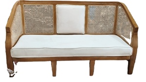 New Arrival White Three-Seat Convertible Wood Sofa for Bride Groom Wedding Events Living Room - Product Image 2