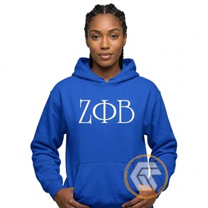 GREEK TREASURES Sudadera con Capucha Personalizable para Adultos, Invierno, Zeta Phi Beta, para Mujer, con Bordado a Máquina en la Parte Delantera, Transpirable, 100% Algodón - Product Image 4
