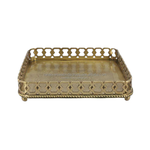 Bandeja de Servicio de Metal de Lujo al por Mayor con Diseño de Tallado, Forma y Tamaño Personalizables a Precio Competitivo - Product Image 6