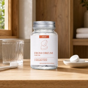 [FROM OREUM] Pasta de Dientes Sólida con Sabor a Mandarina de Jeju, Selección para Viajes y Estilo de Vida, para Compradores - Product Image 5