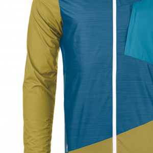 Veste Softshell Unisexe Vento Lite Ortovox en Laine Mérinos Ultra-Légère, Respirante, Coupe-Vent et Résistante à l'Eau avec Fermeture Éclair Imprimée - Product Image 3