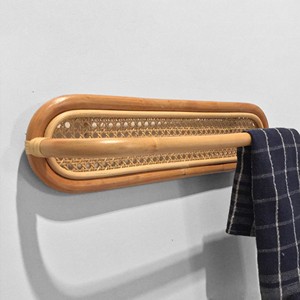 Porte-serviettes de salle de bain à prix compétitif, porte-serviettes modernes en rotin, écologiques - Product Image 3