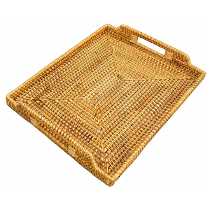 Plateau de service en rotin pour cuisine et salon, au style attrayant et élégant, à prix bas - Product Image 3