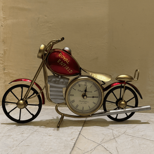 GUNENDRA Crafts Decorative <b>Vintage</b> <b>Wall</b> Décor Bike with <b>Clock</b> Showpiece for Home Décor Made (18x6x12 INCHES) - Product Image 4