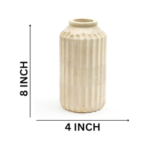 Vases à fleurs en bois de manguier sculpté, décoration d'art intelligente pour patio, décoration intérieure, décoration de salon, pot de fleurs idéal pour la décoration de la maison - Product Image 6