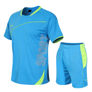 Maillot de basket-ball bleu uni pour homme, manches courtes, col en V, séchage rapide, évacuation de l'humidité, polyester, imprimé personnalisé, vêtements de sport d'été - Product Image 6