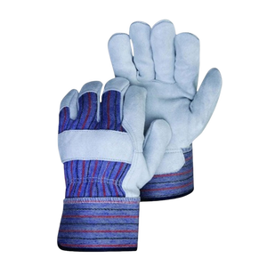 Gants de travail canadiens en cuir de vachette pleine fleur, robustes, pour la protection industrielle, protection contre la chaleur pour les mains et les bras - Product Image 1