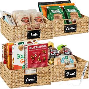 Wholesale Natural Water Hyacinth Storage Basket Woven Organizer <b>Bin</b> Decorative Shelf Basket Ideal For Home Organization Decor - Product Image 4