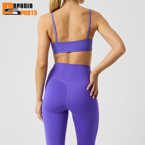 Nuevo Conjunto Deportivo de Alta Calidad para Entrenamiento, Ropa Deportiva al por Mayor, Conjunto de Yoga y Fitness Personalizado para Mujer, Leggings y Sujetador Deportivo - Product Image 3