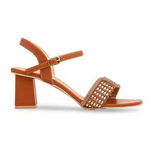 Sandale à talon moutarde FR5219 - Product Image 3