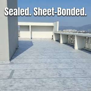 Revêtement imperméable flexible réfléchissant la chaleur pour toiture, anti-fuite, résistant aux UV, peinture à base d'eau pour la réparation des toitures en béton, en vrac - Product Image 3