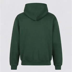 Nouvel ensemble de survêtement vert foncé à capuche pour homme, manches longues, couleur unie, décontracté, avec poches latérales et taille à cordon, idéal pour l'automne - Product Image 4