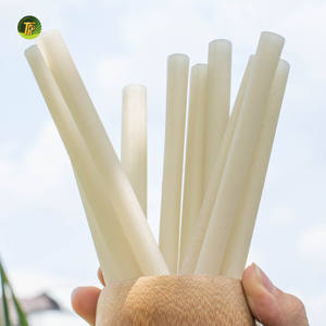 Pajitas de Arroz Naturales, Pajitas Biodegradables Sostenibles para Té de Burbujas y Bebidas - Product Image 6