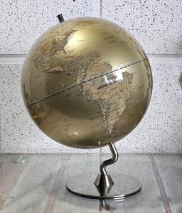 ลูกโลกโลหะประดับตกแต่งอย่างหรูหรา พร้อมลวดลายมหาสมุทรและลายฉลุ ประดับด้วยทองคำเปลว เหมาะสำหรับเป็นของขวัญสุดหรู - Product Image 3