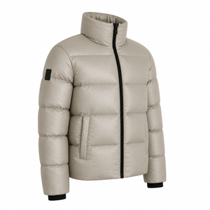 Unisex Thick Puffer <b>Jacket</b> Waterproof Windproof Heated Eco-Friendly Zipper Closure Hooded Casual Winter Solid Color Regular Fit - Product Image 5