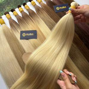ผมต่อ RUSA HAIR แบบเป็นมัด น้ำหนัก 100 กรัม ผมแท้เวียดนาม เกรดเวอร์จิ้น ซุปเปอร์ดับเบิ้ลดรอน ไม่มีส่วนผสมของเส้นใยสังเคราะห์ สีบลอนด์ - Product Image 5