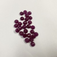 Acheter Original Indien Rubis Rose Naturel 2mm-8mm Rond Faceted Cut AAA Grade Handmade Inde Astrological Certified Loose Gemstones