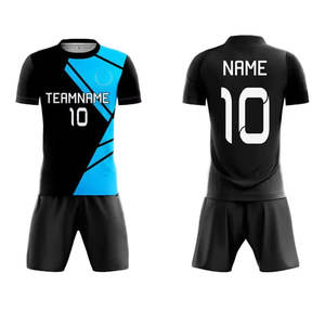 Maillot de football respirant de qualité supérieure, nouveau design, ensemble uniforme d'équipe sportive en gros, vêtements de sport imprimés en couleur - Product Image 1