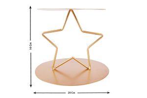 ขาตั้งเค้กทรงดาวโลหะ งานแฮนด์เมด สำหรับตกแต่งเค้กงานแต่งงาน งานวันเกิด - Product Image 4