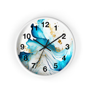 Cartoon Pattern Resin Round Quartz Analog Silent Modern Design <b>Battery</b> Powered Two-piece 15mm Thick Plate Office Wall <b>Clock</b> - Product Image 1