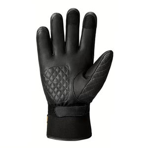 Guantes deportivos antideslizantes para motocicleta, de dedo completo, para hombre, color negro, con protección en los nudillos y doble costura. - Product Image 4