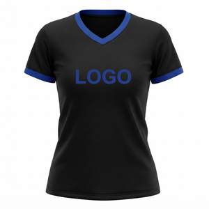 T-shirt grec personnalisé avec logo des sororités, noir et bleu, coupe oversize, sérigraphie écologique, style hip-hop, haute qualité - Product Image 3