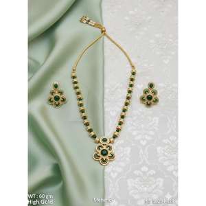 ชุดสร้อยคอทองคำดีไซน์หรูหรา สไตล์ดั้งเดิม สำหรับเจ้าสาว เหมาะสำหรับงานแต่งงาน งานเทศกาล งานปาร์ตี้ และการแต่งกาย - Product Image 3