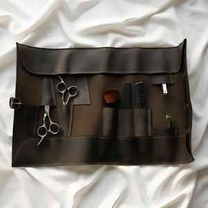 Étui pour ciseaux de barbier en cuir de vachette résistant aux odeurs, robuste et confortable, étui professionnel pour outils LBSP-0010 - Product Image 3