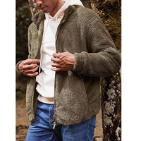 Nouveautés : Vestes polaires en sherpa doux pour homme, coupe ample, style streetwear décontracté, avec logo personnalisé, en vente