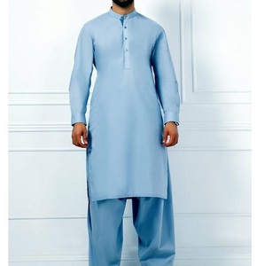Shalwar Kameez pour homme de qualité supérieure, moderne et élégant, en tissu viscose, vêtements de soirée formels, costumes indiens et pakistanais, respirants - Product Image 4