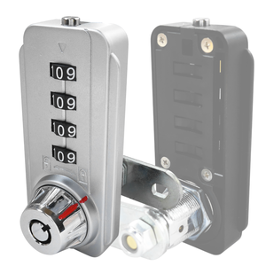 Serrure à combinaison à 4 chiffres haute sécurité avec 10 000 codes, serrure à clé maîtresse réinitialisable - Product Image 6