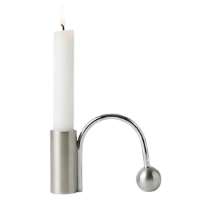 Stainless Steel Candlestick Holder Silver Metal Candle Holder for Home <b>Decor</b> <b>Table</b> Centerpiece - Product Image 5