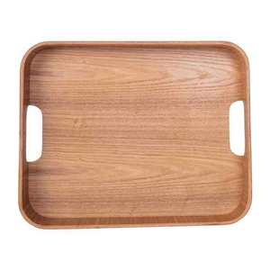 Bandeja Decorativa de Madera Rústica Art Deco con Diseño de Plantas para Bodas - Product Image 5