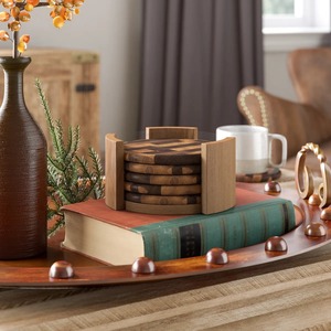 Custom Wooden Coaster Set Handmade Table Protectors for Coffee Cups Tea Mugs and Drinks At Cheap Price - Product Image 3