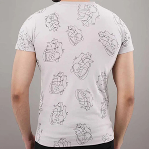 High Quality 100% Cotton Men's Oversize Screen Print T-Shirts-Breathable Anti-Wrinkle Quick Dry Customizable Men's T-shirts - Product Image 4