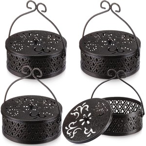 ที่ใส่ธูปไม้ไผ่ทำมือลายดอกไม้สำหรับขายส่ง - Product Image 1