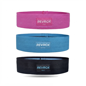 High Quality Fabric 3 Levels Resistance <b>Bands</b> Exercise at Home Gym Fitness <b>Workout</b> Training Yoga Pilates Loop Resistance <b>Bands</b> - Product Image 4